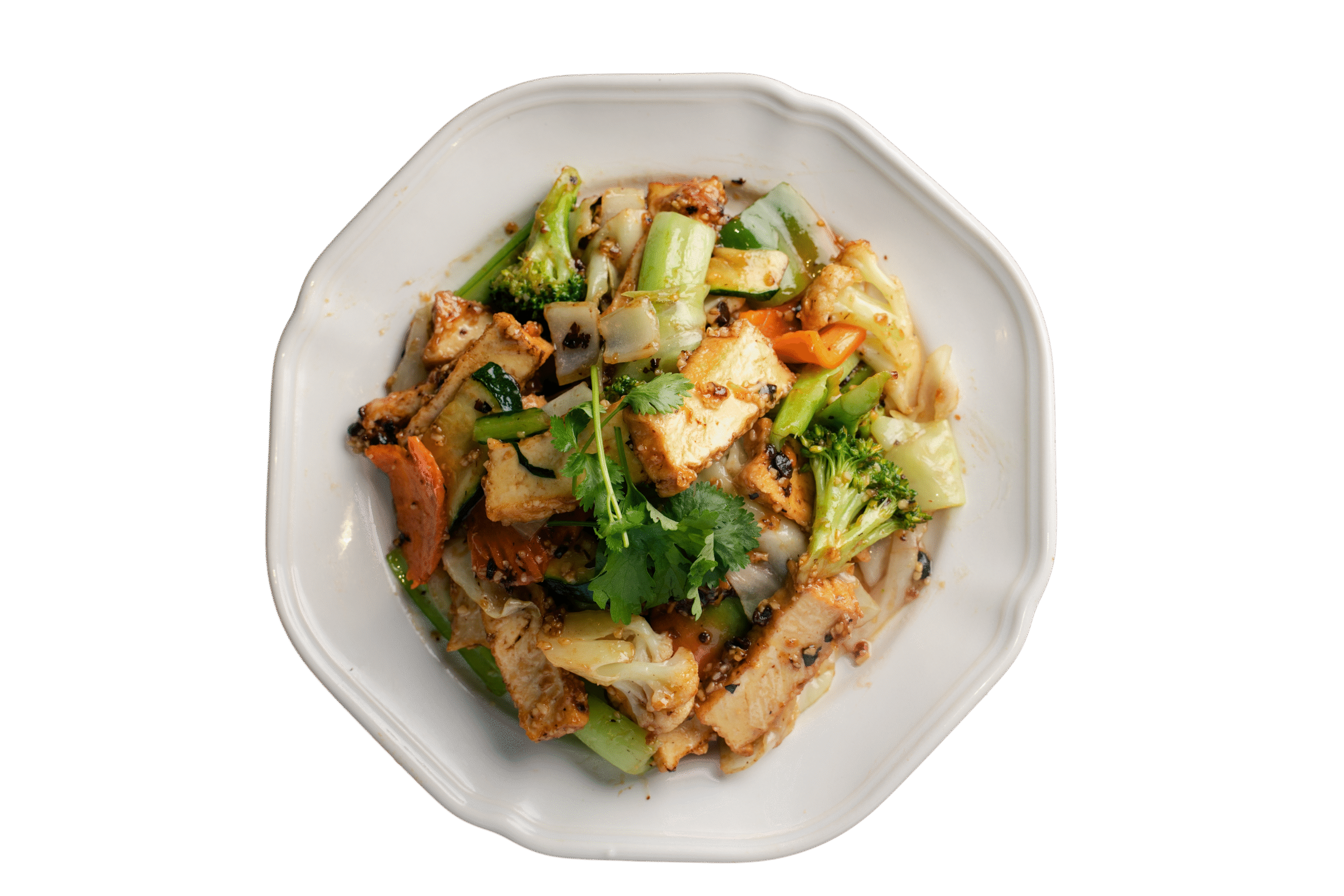 Stir Fried Tofu With Steamed Rice